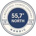 55,7 North Stamp Logo. Nordic Distribution