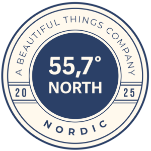 55,7 North Stamp Logo. Nordic Distribution