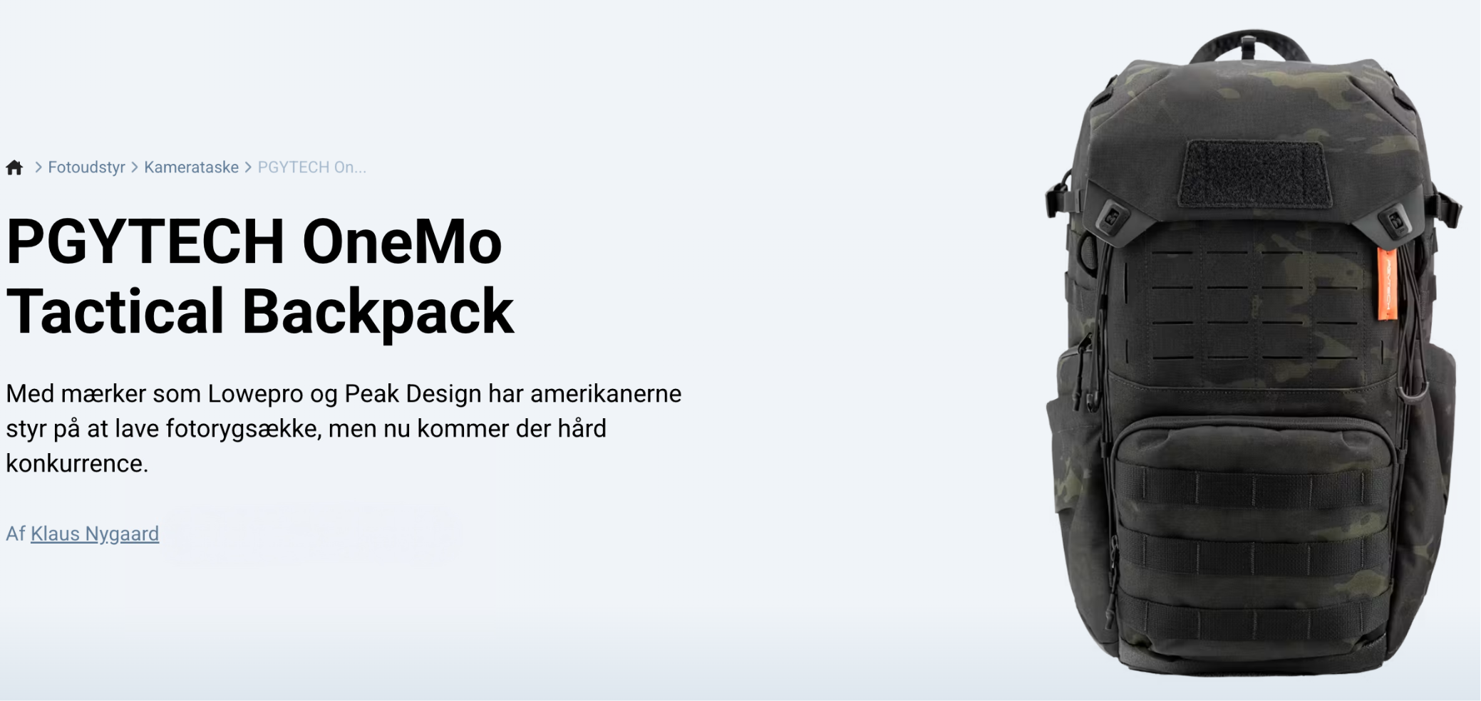 Digital Foto Tester Tactical backpack fra PGYTECH